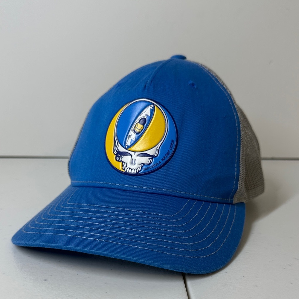 Nantahala Outdoor Center Grateful Dead Inspired Hat. Skull with Kayak